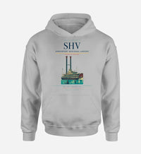 Thumbnail for Shreveport Regional Airport (SHV) design on light gray hoodie single-side print