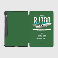 Thumbnail for Avro RJ100 design on green samsung tablet tablet case