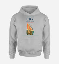 Thumbnail for Crotone Airport (CRV) design on light gray hoodie single-side print