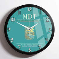 Thumbnail for Harrisburg International Airport MDT Wall-Clock Framed - Turquoise