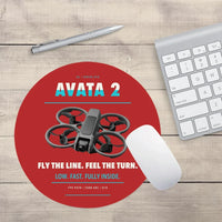 Thumbnail for DJI Avata 2 design on red round mouse pad