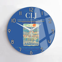 Thumbnail for Avram Iancu Cluj International Airport CLJ Wall-Clock No-Frame - Blue