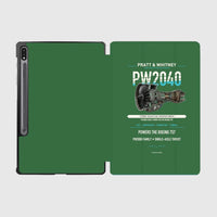 Thumbnail for PW2040 design on green samsung tablet tablet case