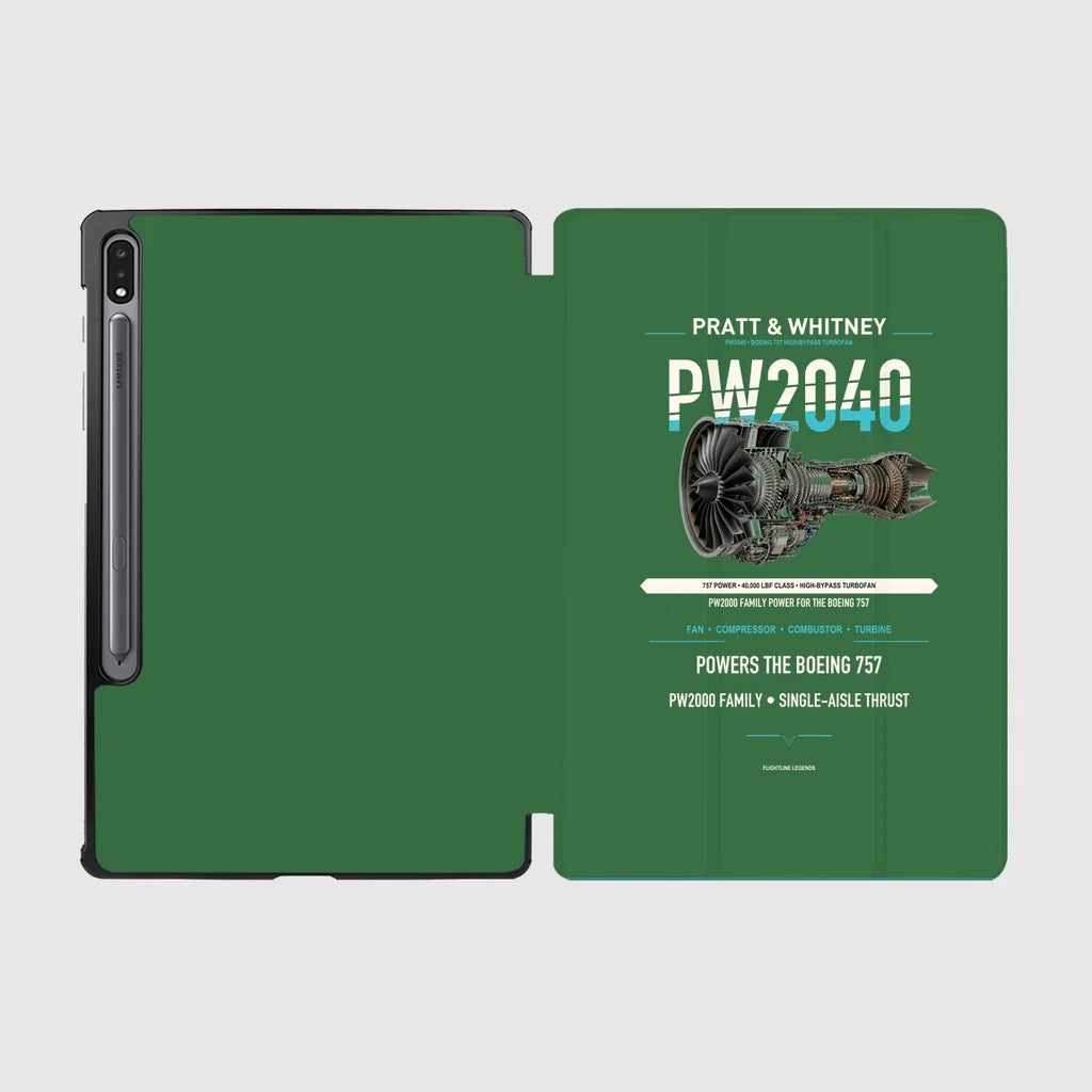 PW2040 design on green samsung tablet tablet case