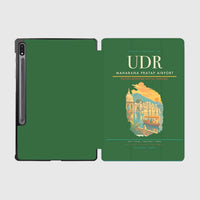 Thumbnail for Maharana Pratap Airport (UDR) design on green samsung tablet tablet case