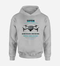 Thumbnail for ACSL SOTEN design on light gray hoodie single side