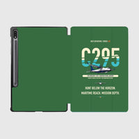 Thumbnail for Airbus C295 MPA/ASW design on green samsung tablet tablet case