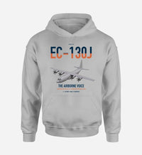Thumbnail for EC-130J Commando Solo III design on light gray double-side hoodie, single-side print