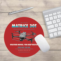 Thumbnail for DJI Matrice 30T design on red round mouse pad