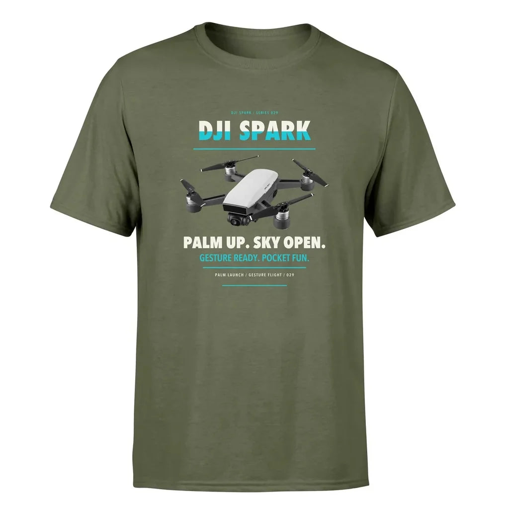DJI Spark design on green army single side