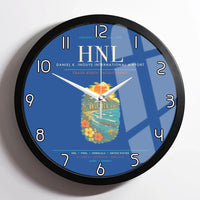 Thumbnail for Honolulu Daniel K. Inouye International Airport HNL Wall-Clock Framed - Blue