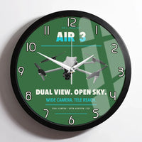 Thumbnail for DJI Air 3 design on green framed wall clock