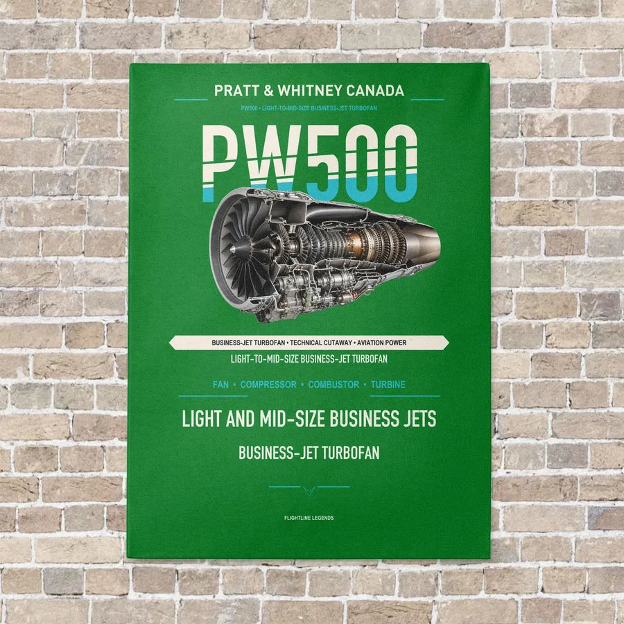 PW500 vertical canvas print - no frame - green background
