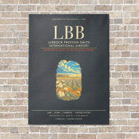 Thumbnail for Lubbock Preston Smith International Airport LBB - Canvas Framed - Gray