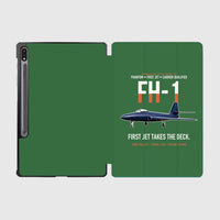 Thumbnail for FH-1 Phantom First Jet Takes the Deck design on green samsung tablet tablet case