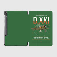 Thumbnail for Fokker D.XXI — Dutch LVA aircraft 221 design on green samsung tablet tablet case