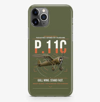 Thumbnail for PZL P.11c design on green army magsafe iphone case, for iPhone Pro Max