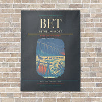 Thumbnail for Bethel Airport BET - Canvas No Frame - Gray