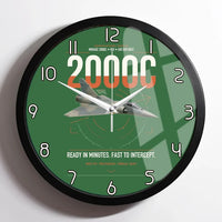 Thumbnail for Dassault Mirage 2000C RDI design on green framed wall clock