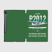 Thumbnail for Tecnam P2012 Traveller design on green samsung tablet tablet case