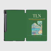 Thumbnail for Toulon-Hyères Airport (TLN) design on green samsung tablet tablet case