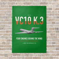 Thumbnail for Vickers VC10 K.3 vertical canvas print - no frame - green background