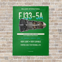 Thumbnail for FJ33-5A vertical canvas print - no frame - green background