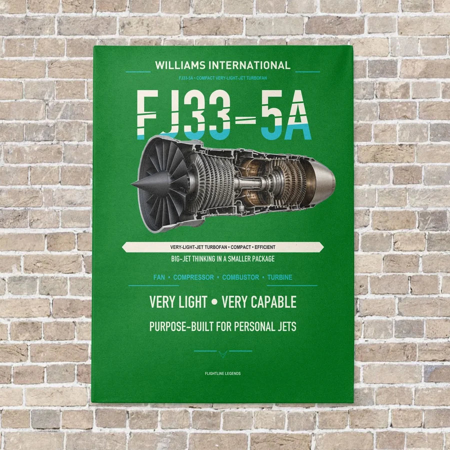 FJ33-5A vertical canvas print - no frame - green background