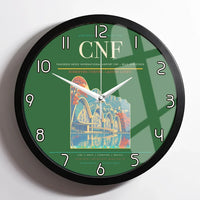 Thumbnail for Tancredo Neves International Airport (CNF) design on green framed wall clock