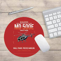 Thumbnail for MD Helicopters MD 500E design on red round mouse pad