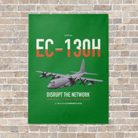 Thumbnail for EC-130H Compass Call vertical canvas print - no frame - green background