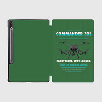 Thumbnail for Draganfly Commander 3XL design on green samsung tablet tablet case