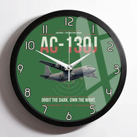 Thumbnail for AC-130J Ghostrider design on green framed wall clock