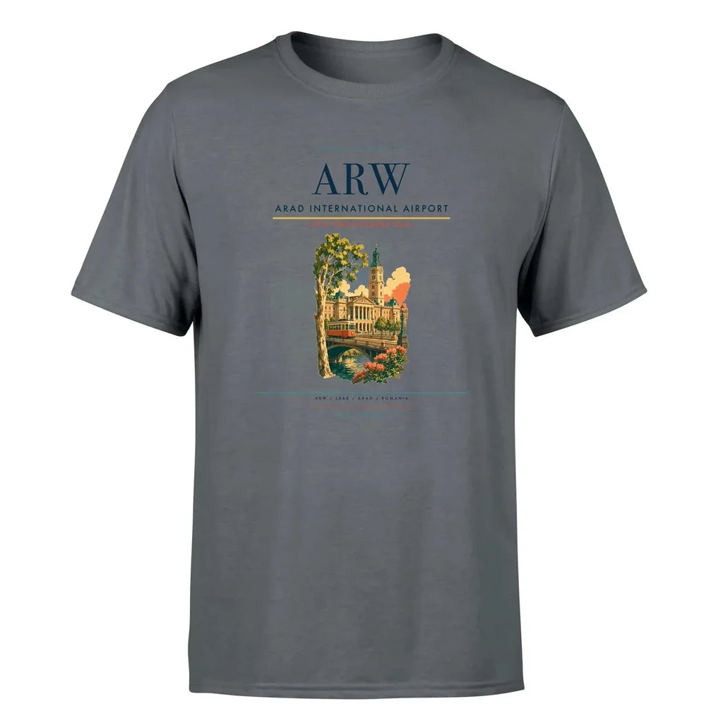 Arad Airport (ARW) Premium T-Shirt Gray