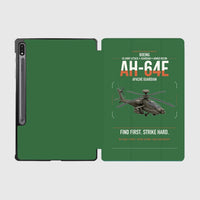 Thumbnail for Boeing AH-64E Apache Guardian design on green samsung tablet tablet case