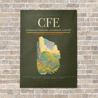 Thumbnail for Clermont-Ferrand Auvergne Airport CFE - Canvas No Frame - Green Army