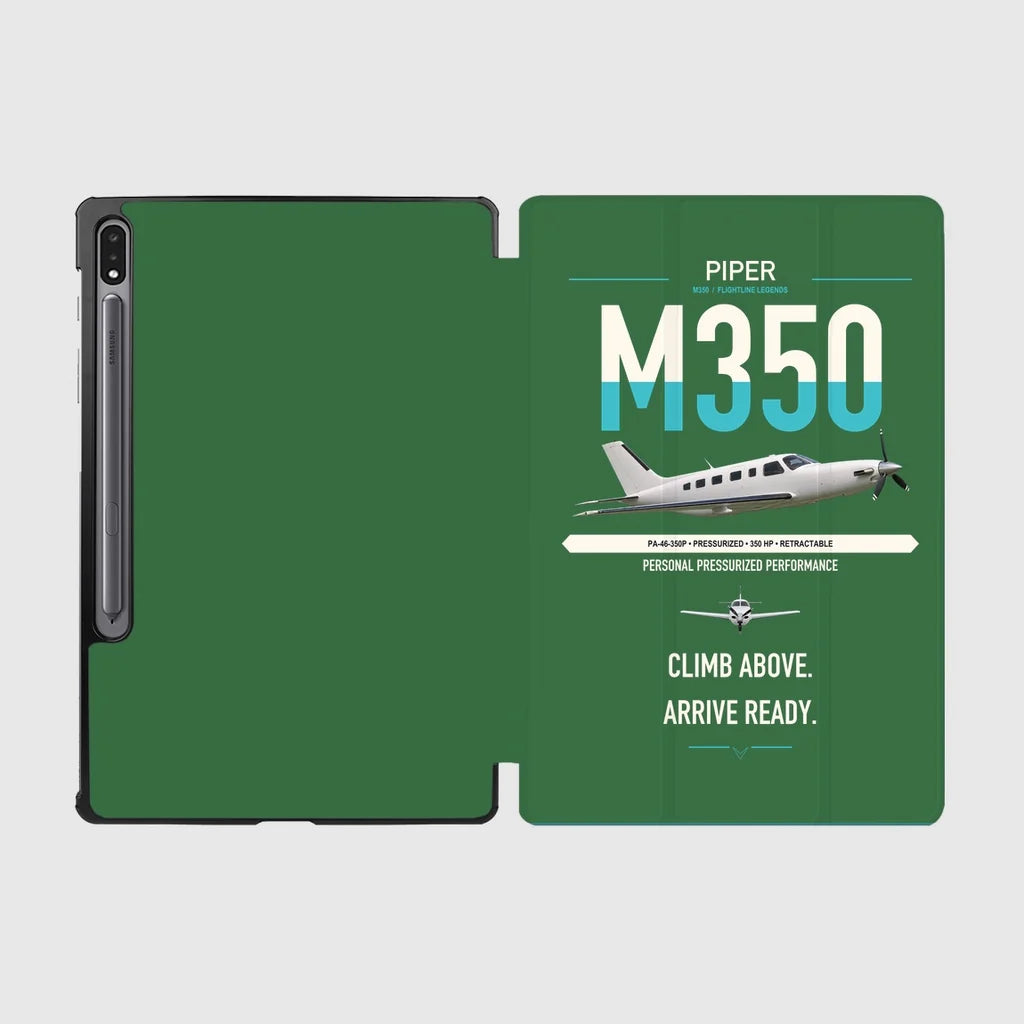 Piper M350 design on green samsung tablet tablet case