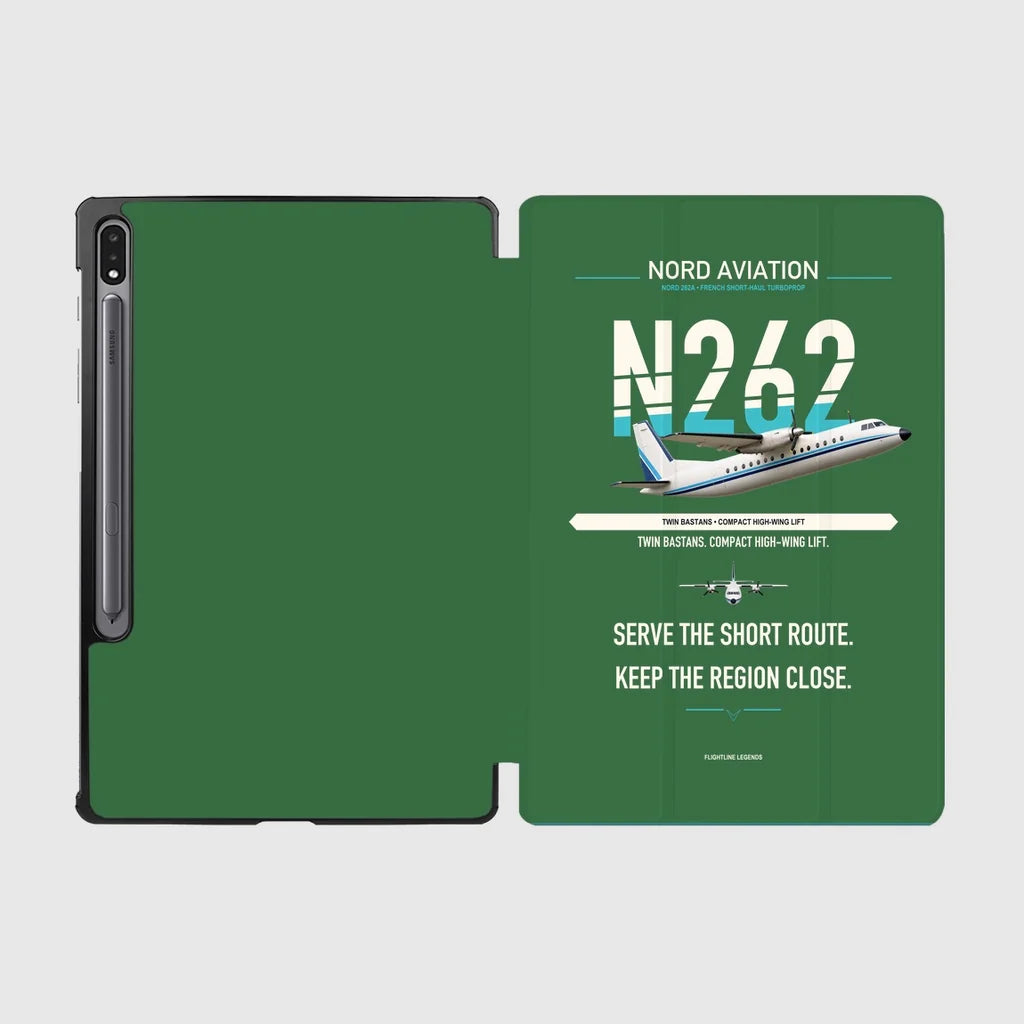Nord 262A design on green samsung tablet tablet case