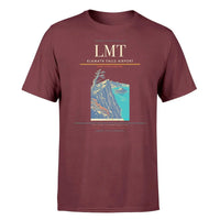 Thumbnail for Klamath Falls Airport (LMT) T-Shirt single-side front print in Dark Red | klamath-falls-airport-lmt-double-side-t-shirt