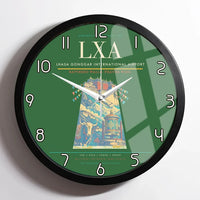 Thumbnail for Lhasa Gonggar International Airport (LXA) design on green framed wall clock