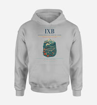 Thumbnail for Bagdogra International Airport (IXB) design on light gray hoodie single-side print
