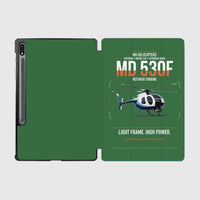 Thumbnail for MD Helicopters MD 530F design on green samsung tablet tablet case
