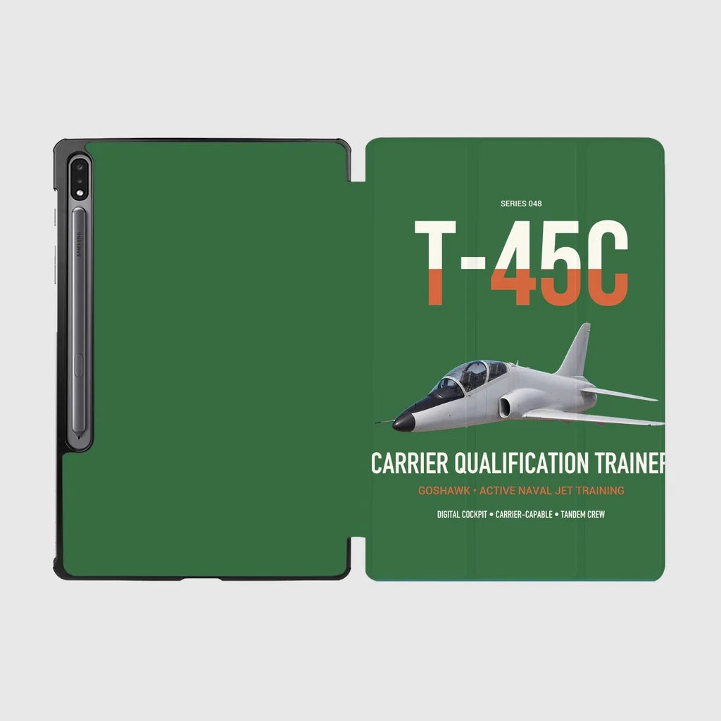 T-45C Goshawk design on green samsung tablet tablet case