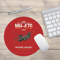 Thumbnail for Boeing MH-47G Chinook design on red round mouse pad