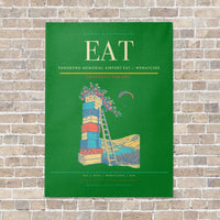 Thumbnail for Pangborn Memorial Airport EAT — Wenatchee vertical canvas print - no frame - green background