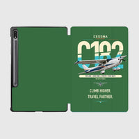 Thumbnail for Cessna 182 Skylane design on green samsung tablet tablet case
