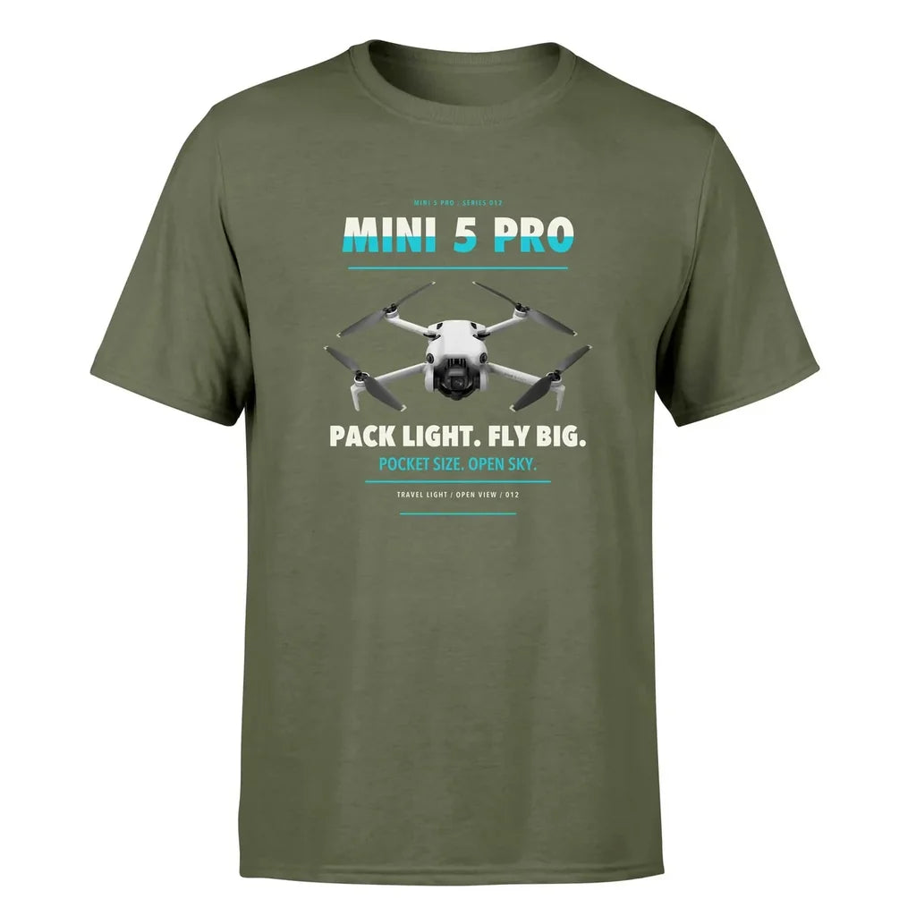 DJI Mini 5 Pro design on green army single side