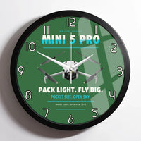 Thumbnail for DJI Mini 5 Pro design on green framed wall clock
