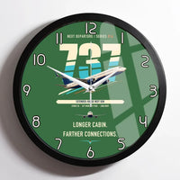 Thumbnail for Boeing 737-900ER design on green framed wall clock