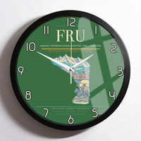 Thumbnail for Manas International Airport (FRU) design on green framed wall clock